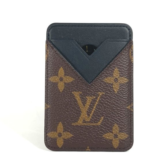 LOUIS VUITTON Accessories - LOUIS VUITTON M13185 Monogram Macassar Porto Carte Magnet Business Card Holde...